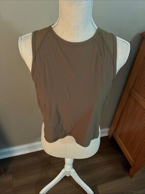 lululemon athletica Olive Green High-Neck Tank